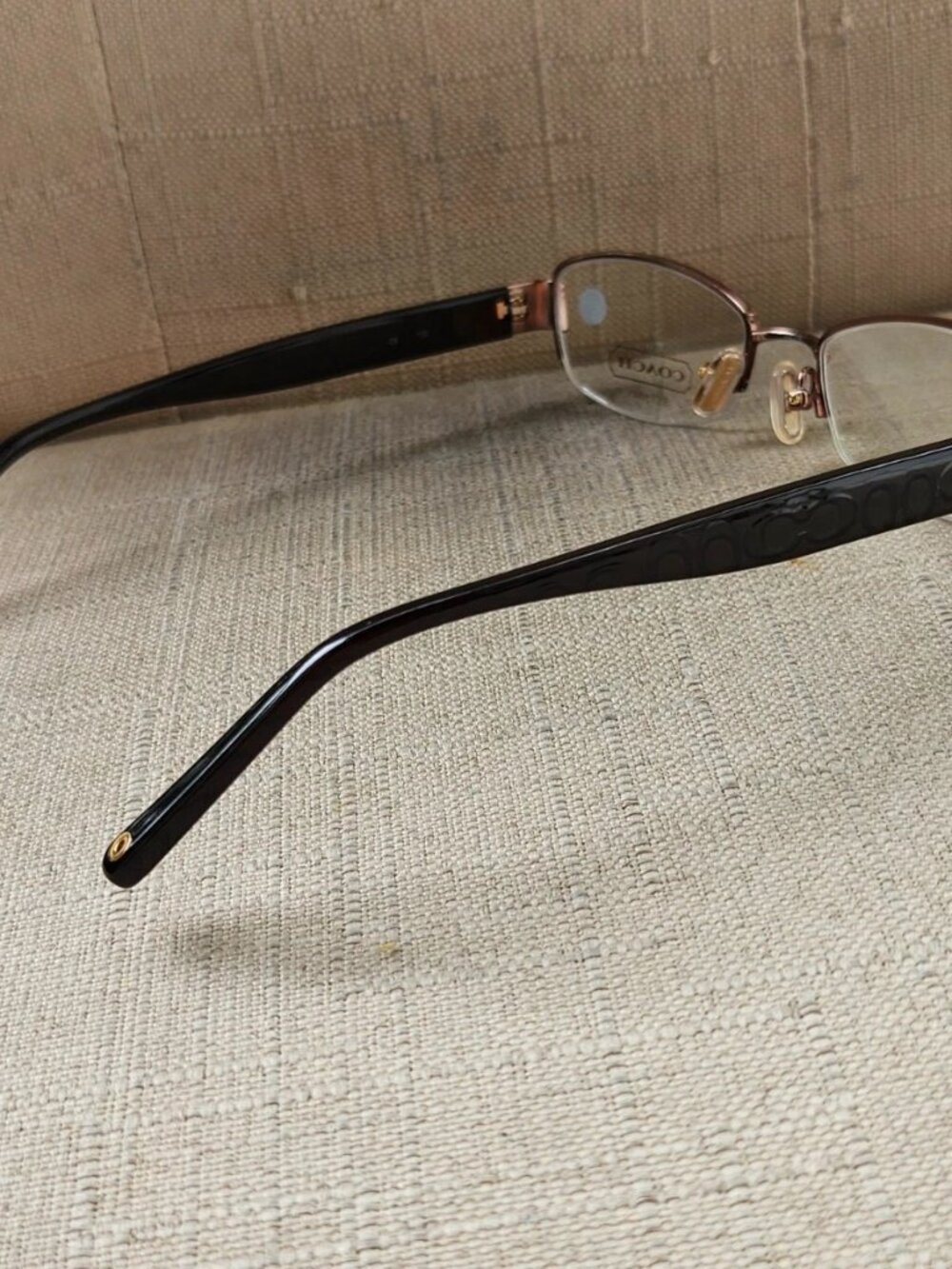 New Coach Women Glasses Frame Eyewear LAVERNE 247 TAN Half Rim Eyeglasses - Picture 8 of 13